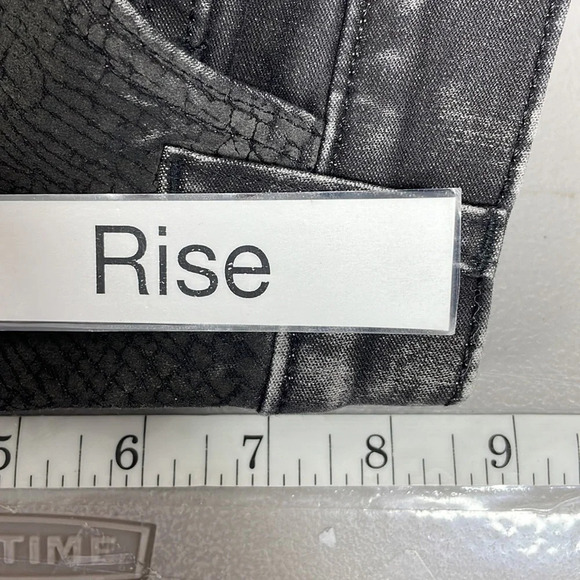 Current/Elliot Jeans Harlem Coated True Eighties Skinny Denim Black 26 or 0 - Picture 11 of 12